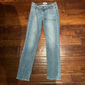 Paige premium jeans, Skyline Ankle Peg, 27, medium wash, EUC